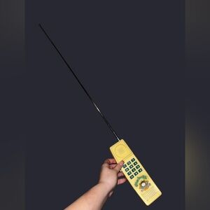 Vintage Cabbage Patch Kids Yellow Toy Phone with Green Buttons